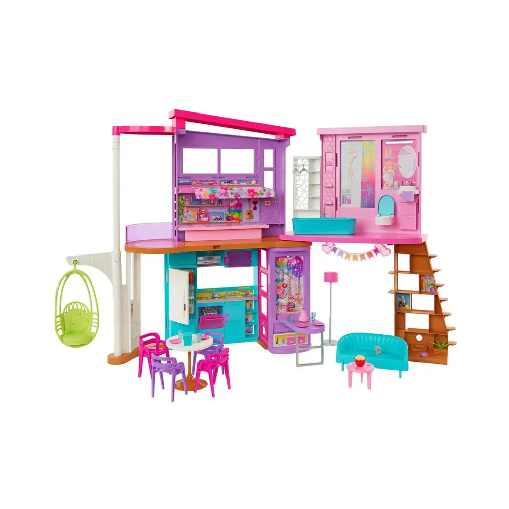 1 (1) Casa de Muñecas Barbie Malibú 2 Pisos - Imagen 1