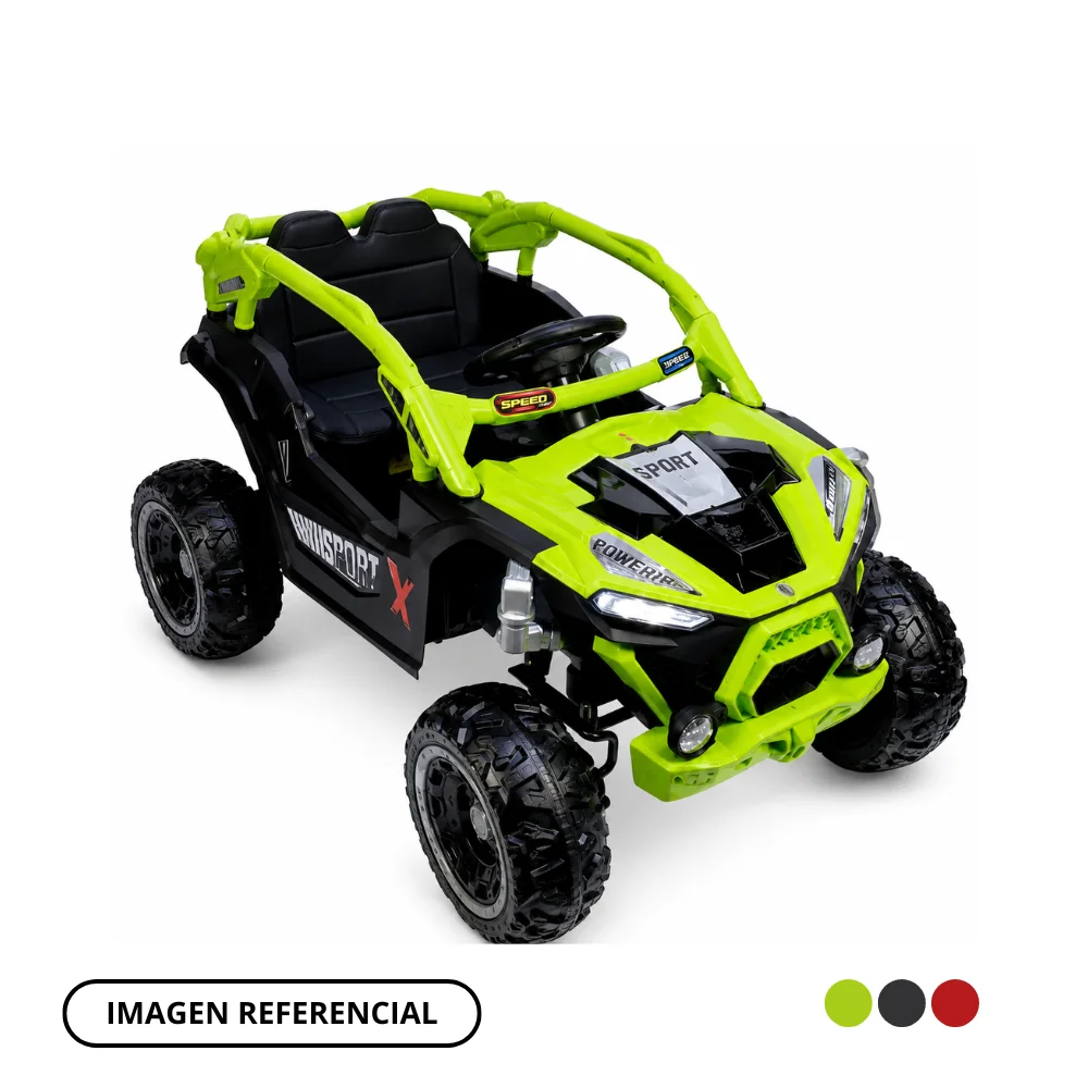 2 (24) Carro a Batería UTV 4x4 Verde - Imagen 1